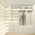 Custom Modular Furniture Painted-free MDF Wooden Cloakroom Cupboards for Bedroom Wardrobe