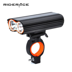RIDERACE L2 Headlight USB Charging Cycling Front Light T6 Waterproof Mountain Bike Light Glare Flashlight Cycling Equipment