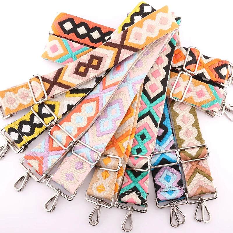 5cm Replacement Handbag Adjustable Fashion Purse Strap Accessories for Shoulder Custom Colored Embroidered Women Bags Straps