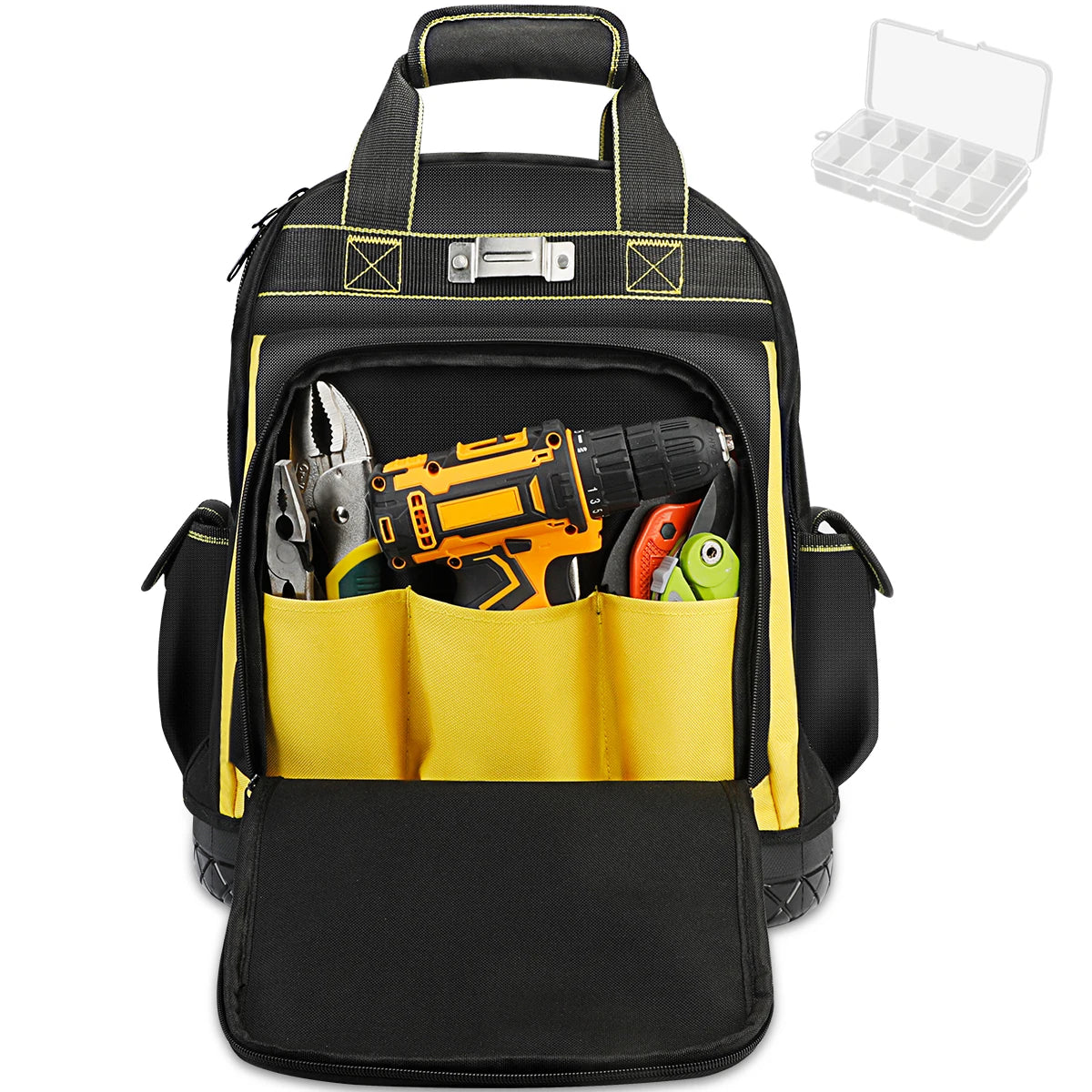 Latest Design Multi-Purpose Functional Durable Hard Base Custom Heavy Duty Electricians Tool Bag Backpack