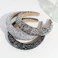 European and American Baroque Hair Accessories Sponge Hair Band Pearl Hair Hoop Wide Edge Rhinestone Headband