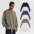 450GSM Heavyweight Fleeced Cotton Men's Sweatshirt Manufacturer Sports Custom Sweatshirts Pullover Crew Neck Sweatshirt