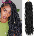 Handmade Black Afro DIY Hair Braids Passion Twist Synthetic Protein Fiber Sharpul Style Crochet Hair Attachment for Women