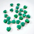HZ Wholesale Malachite Sterling Broken with Fair Price Chakra Stones Quartz Heart Pendant