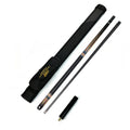 Economy Cue Set Premium 1/2 High-Tech 58\" Carbon Fiber Shaft Pool Cue Ebony Butt Stainless Steel YFen Cue Bag Extension