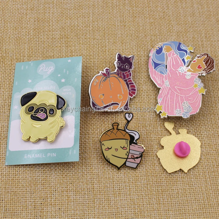 Fast Delivery Lovely Cartoon Game Character Hard Enamel Badge Soft Enamel Lapel Pins