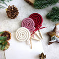 Best Price Lana Crochet Decor Tree Eco-friendly Christmas Christmas Tree Ornaments Lollipop Christmas Flowers Tree Decoration
