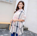 Autumn/Winter Women's Cotton Animal Print Lightweight Breathable Long Shawl Scarf-Dual-Use Multi-Purpose