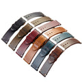 Italian Vintage Oil-Waxed Leather Watch Strap Top-Grain Cowhide Waterproof Calfskin Full Grain Leather Multiple Adjustable