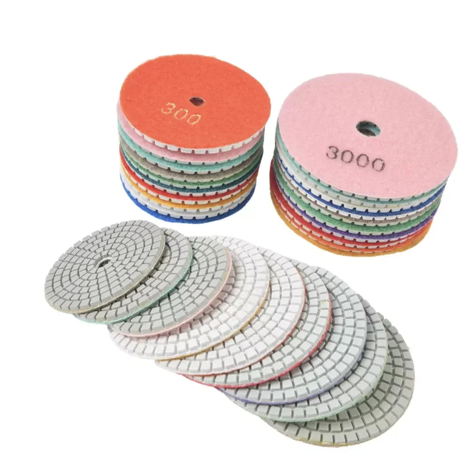 Hot Sell 7 Steps Dry Polishing Pad for Granite Marble Abrasive Polishing Pad Polishing Buffing Pads
