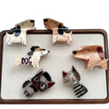 Wholesale Cute Cartoon Dog Shape Acrylic Animal Hair Clip Hair Claw Clips Custom New Design Decorative PC Plastic Hair Clips