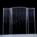 BJ240002 Wedding Metal Door Frame Manufacturers Hot-selling Hollow Transparent Hollow White Gold Wedding Props
