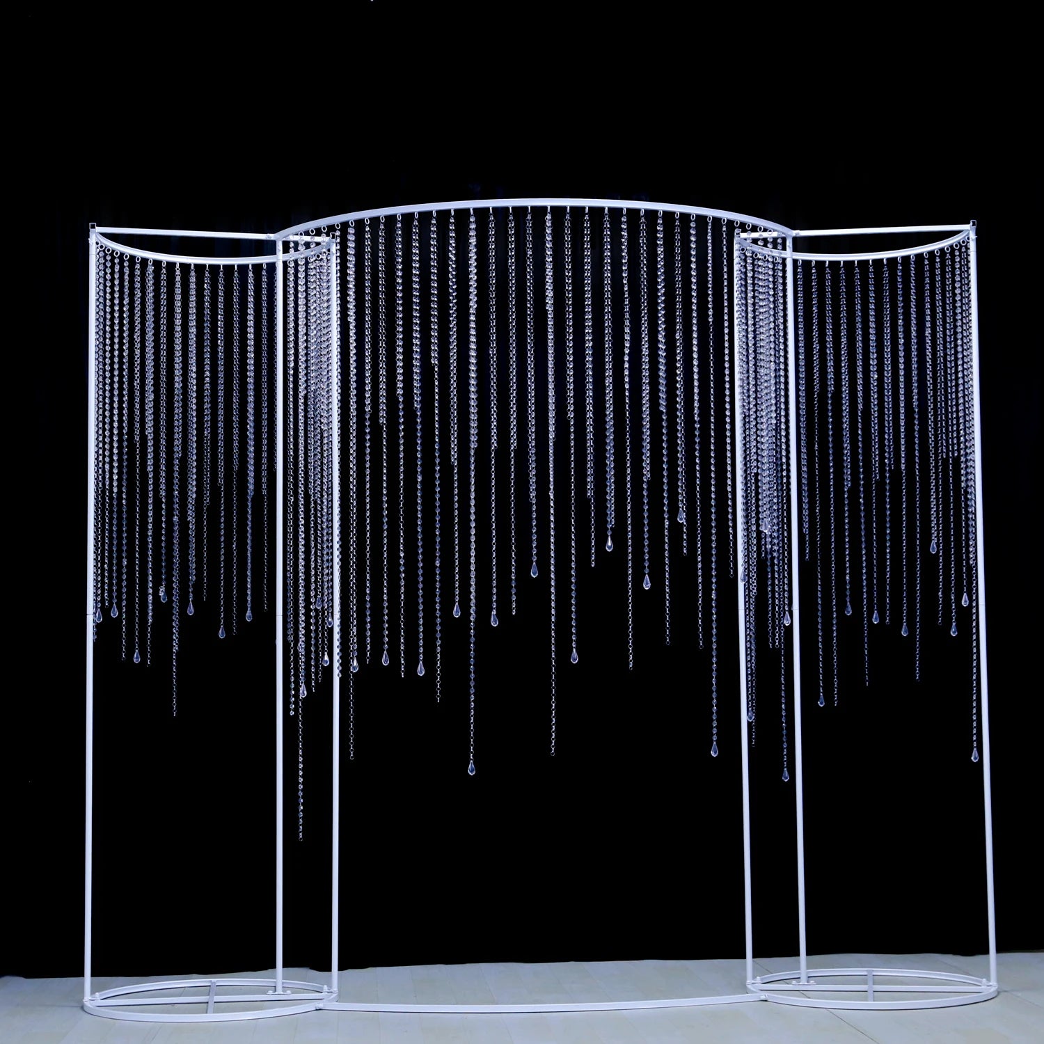 BJ240002 Wedding Metal Door Frame Manufacturers Hot-selling Hollow Transparent Hollow White Gold Wedding Props