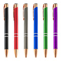 Rose Gold Custom Logo Laser Engraved Metal Ballpoint Pen for Promotional Business Pen Personalized Branding