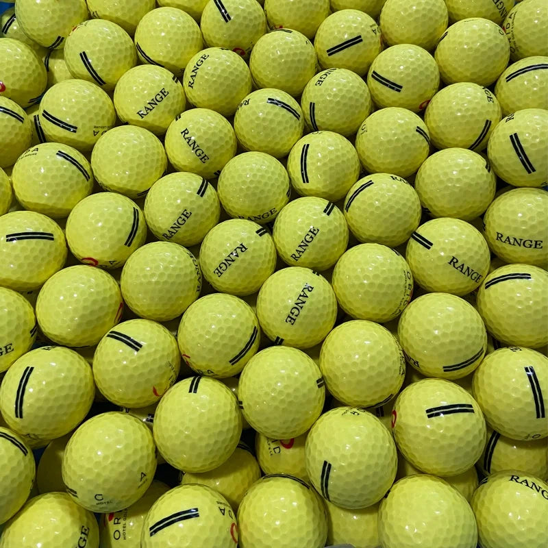 Custom Logo Printed 2 Layer Driving Range Golf Balls OEM Personalized Practice Golf Balls