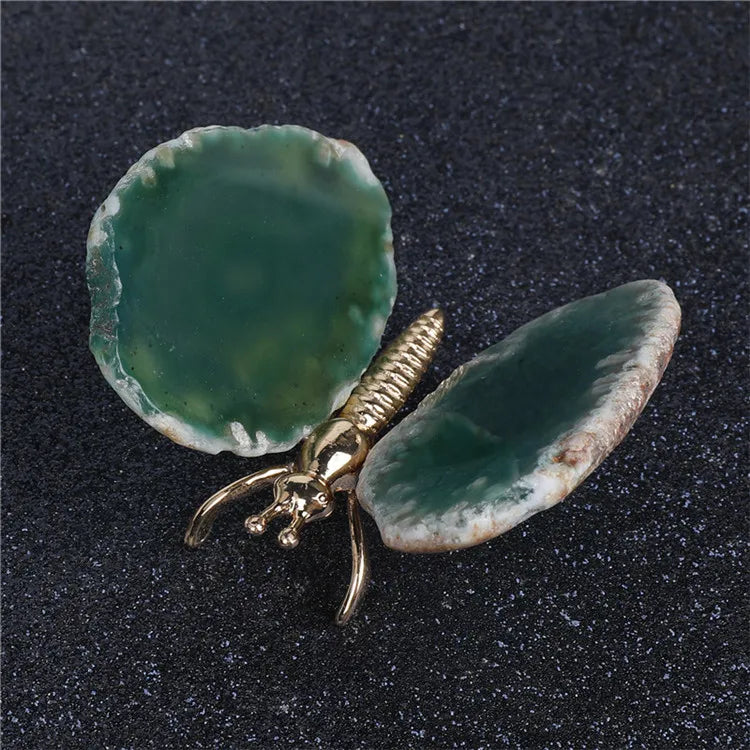 Huiying Natural Green Agate Coaster Crystal Round Gemstone Coaster for Table Decoration Crafts