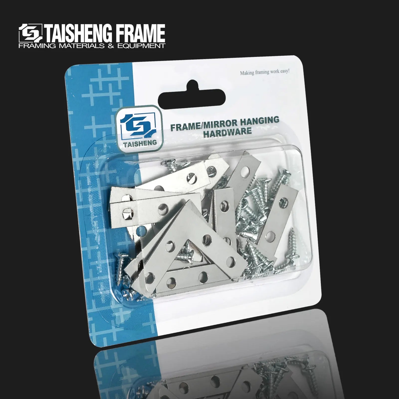 TS-K136 L Shape Flat Brackets Flat Corner Flat Brackets Mending Plates-50PACK