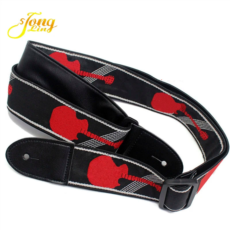 Guitar Strap Jacquard Webbing Embroidered Direct Sales Guitar Strap