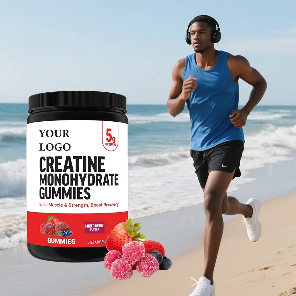 OEM/ODM Customizable Creatine Monohydrate Gummy Candy 5g Per Serving Sports Nutrition Supplements for Men & Women