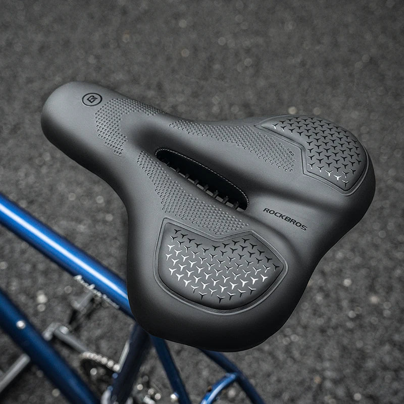 ROCKBROS Cycling Accessories Silicone Gels Bicycle Seat Cushion Thickened Sponge Adjustable Elastic Road Bike Saddle Pad