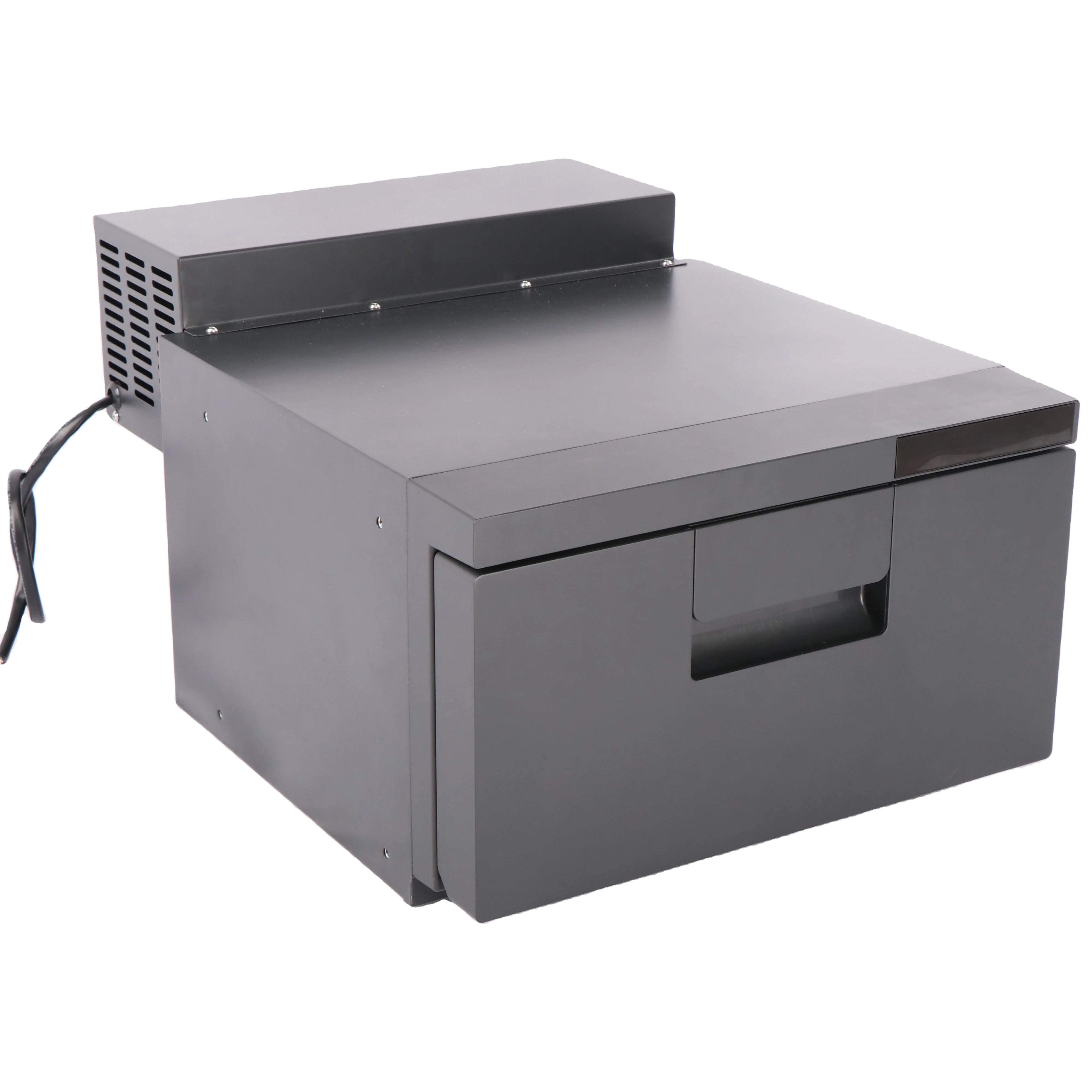 Colku DC21DRG Custom Refrigerator Built in 12V Fridge Drawers 21L Truck Compressor Freezer With LED Display Panel Control