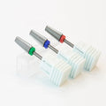 3/32" Super Cut Logo Custom Safety Professional 5 in 1 Straight Cutting Teeth E File Nail Drill Bits Carbide Tungsten in Storage