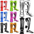 For GINGPAI Adjustable Shin Guards MMA Muay Thai Kickboxing Taekwondo Training Gear Instep Protection Padded Leg Football Games