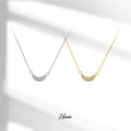 HOVANCI Minimalist 18K Gold Plated Zircon Moon Necklace Tarnish Free Stainless Steel Necklace Design Jewelry