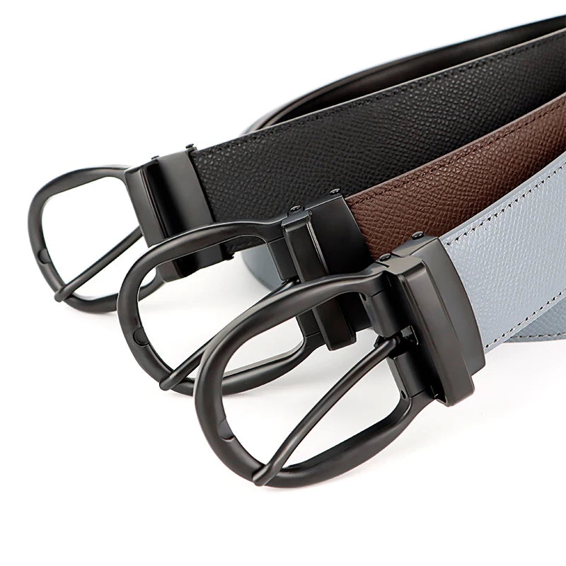 Factory Wholesale Genuine Leather Belts Customizable logo Pin Buckle Men Belts Formal Casual Wear Cowhide Belts
