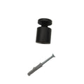 Professional Manufacture Aluminum 25X19 Satin Black Finish Fully Threaded Wall Mounted Sign Standoffs Indoor/Outdoor Fasteners