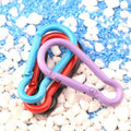 Custom Logo 2 Inch Gourd Shape Aluminum Carabiner Clip Calabash Shaped Carabiner Hook for Water Bottle Backpack Promotional Gift