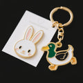 Personalized Logo Soft Hard Enamel Keychain Wholesale Custom Key Chain Design Letter Name 3D Cute Gold Silver Metal Key Ring