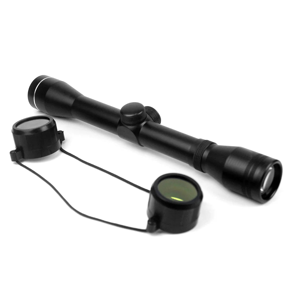 OEM ODM Tactical Classic Scope Black Matte 4X32mm  Long Profile Tactical Sight Spotting Scope Outdoor Reticle Optical Scope