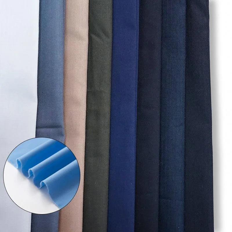 Wholesale Polyester Cotton Woven Plain Dyed Lightweight Eco-Friendly Fabric for Boys' Clothing Dresses Bags Mattresses Garments