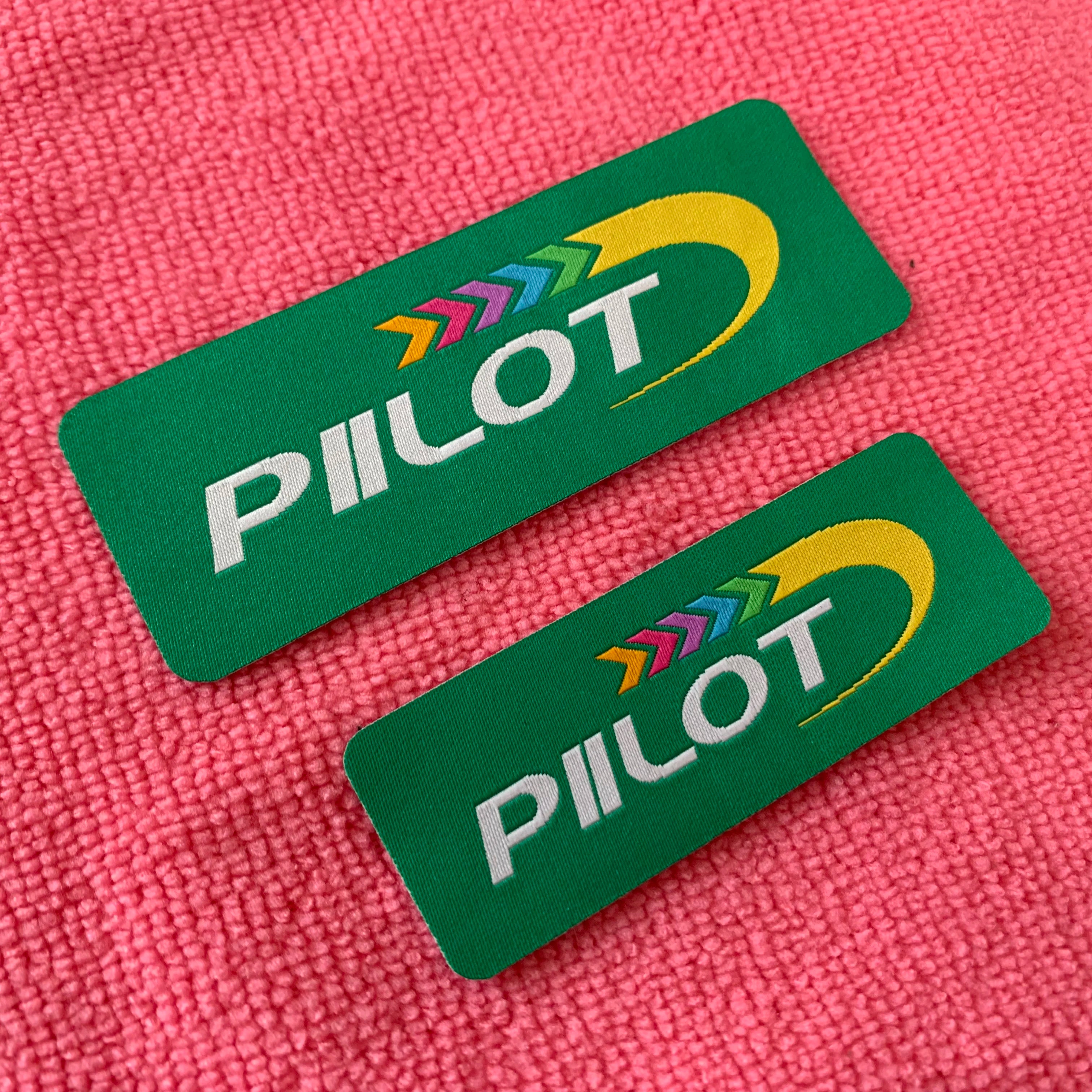 Factory Price Clothing Woven Patch With Round Cornerbrand Name Taffeta Woven Label