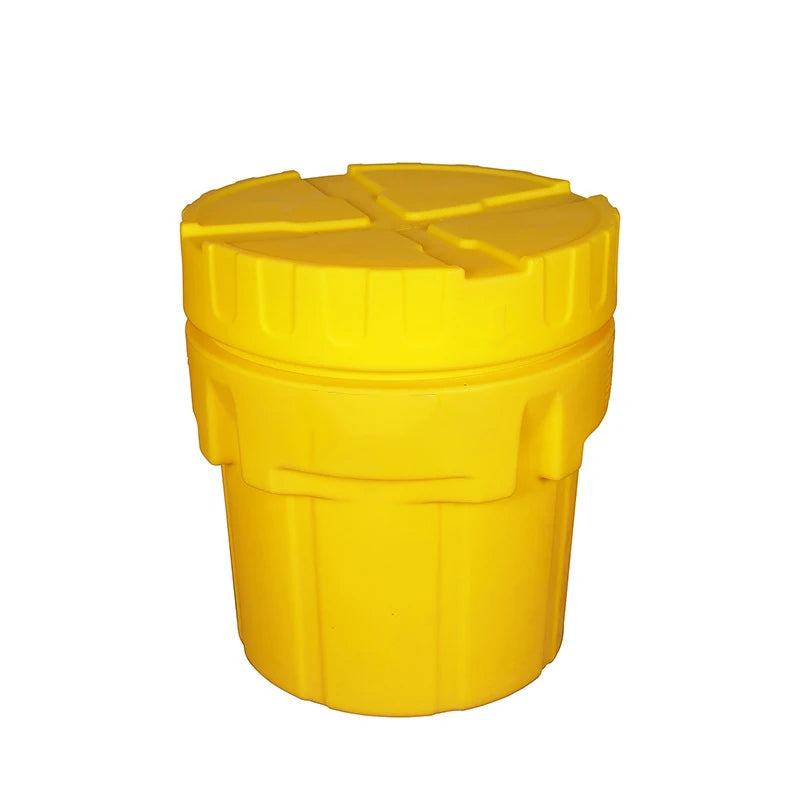 Oilspillpro Eco-friendly 30gal Wheeled Spill Kit Bin Absorbent Overpack Salvage Drum Emergency Response HKITS 30GAL- Model
