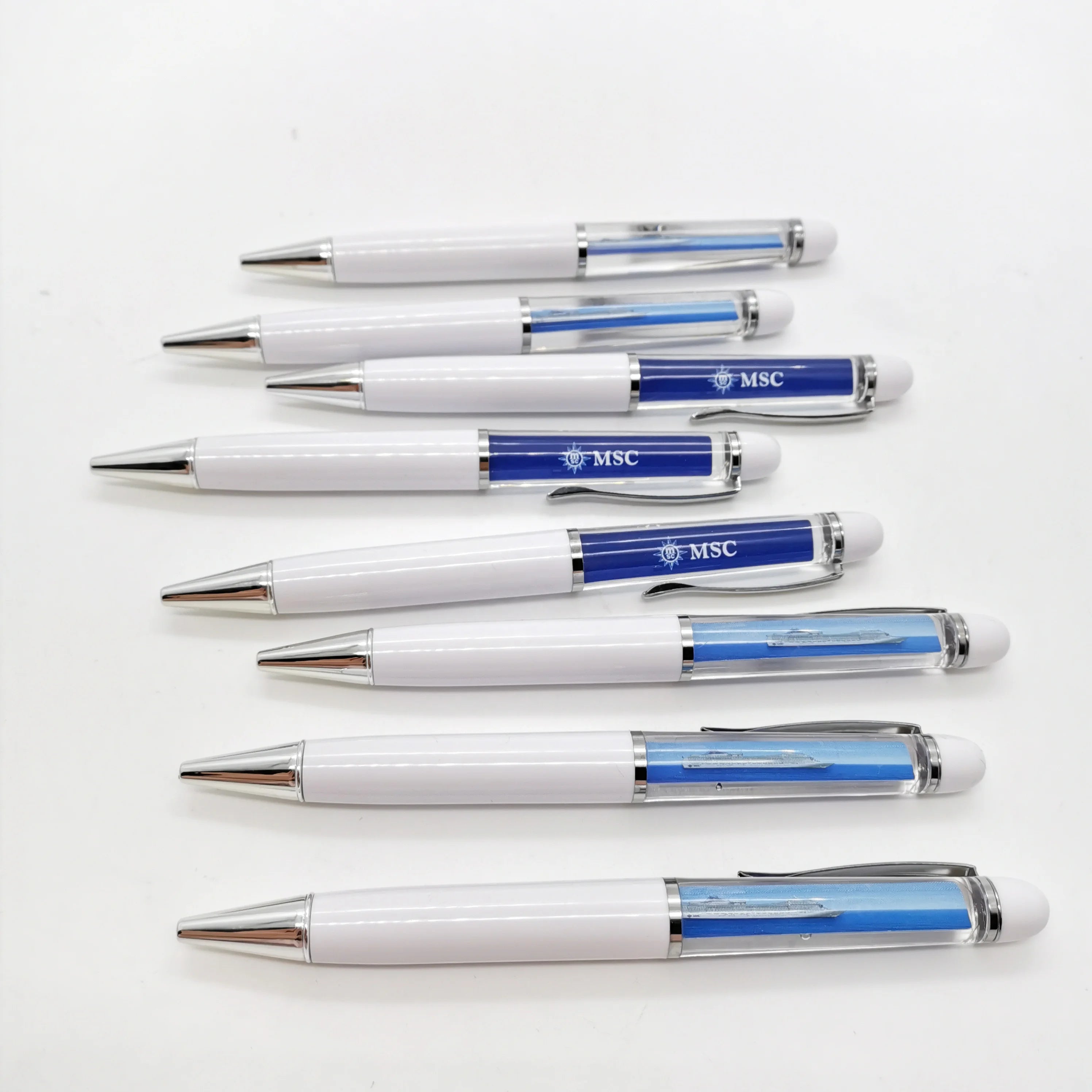 Factory Direct Supply Liquid 3D Floater 0.5mm Custom Logo Drive Stylus Gel Market Ballpoint Pens