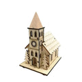 Tailai Glow Cabin Christmas Tree Ornaments Xmas Decoration Log Cabin Ornaments Christmas Lantern Christmas