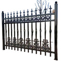 Hot Sales Modern Wrought Iron Garden Fence Panels 6 Feet Easily Assembled Powder Coated Customized Color Eco-friendly Weather
