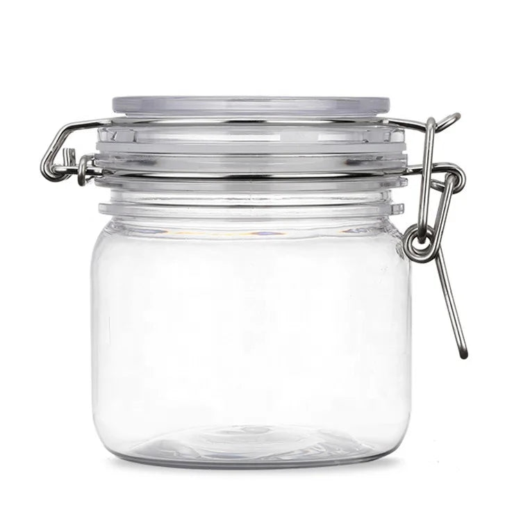 280ml Buckle Airtight Jar Small Round Storage Bottle Dry Fruit and Multigrain Airtight Bottle
