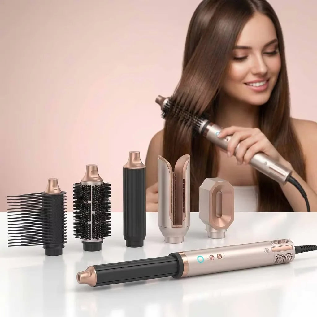 High Speed Hair Dryer Brush Low Noise <78dB Cordless Hair Straightening Comb Air Styling & Drying System
