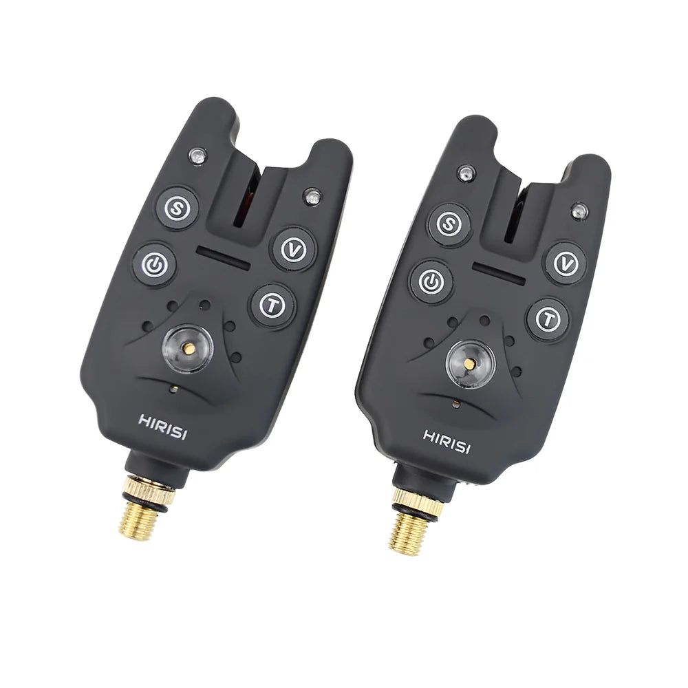 Hirisi Carp Fishing Bite Alarms Plastic Finished Volume Tone Sensitivity Control LED Indicator for Carp Fishing Use B1101 MegaBDM