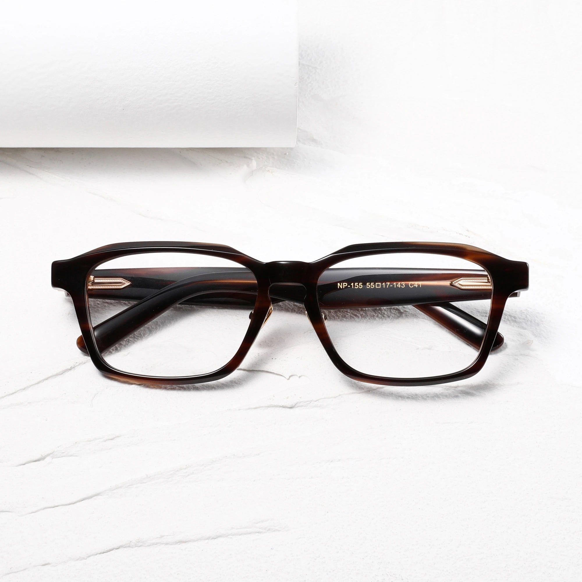 Benyi Custom Metal Logo Luxury Glasses Anti Blue Light Designer Eyewear for Men Black Acetate Frame Myopia Style Eye Glass