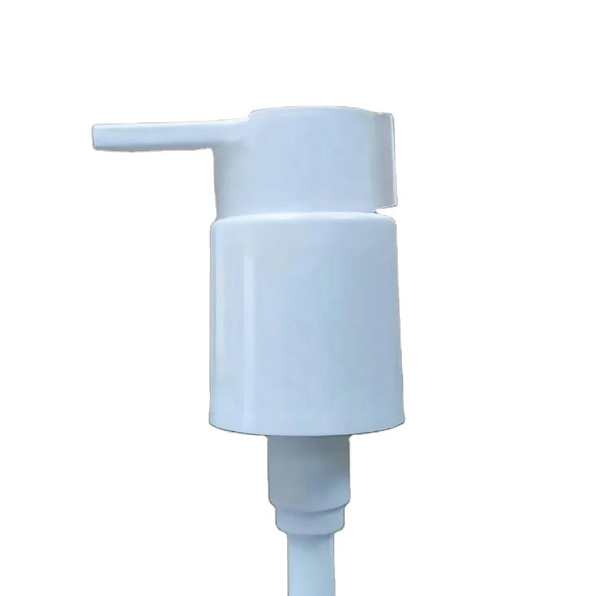 22mm 24mm 28mm Long Nozzle Beak Matte Collar Left Right Lock Dosage Spring 1cc Plastic Material Non-Spill Lotion Pump Bottles