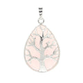 Rose Quartz Charm Pendant Natural Gemstone Pendant for Necklace Keychain Earring Jewelry Making