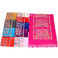 Winter Warm Double-sided Embroidery Scarf Embroidery Lengthened Ethnic Style Pashmina Shawl