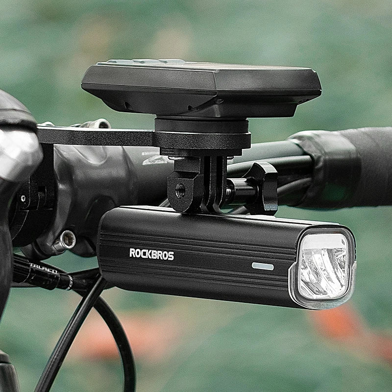 For Bicycle Head Light Flashlight 1000Lumen USB Rechargeable Battery-Powered for Bike Computer Holder