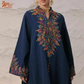 Muslim Rope Embroidery Abaya for Woman With Beading Stand Collar Elegant Casual Moroccan Saudi Loose Kaftan Dubai Robe MegaBDM