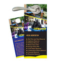 Custom Printed Reusable Paper Door Hanger Signs Promotional Real Estate Tear off Tags
