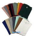 Customizable Summer New Cotton T-Shirt 250g Heavy Loose Plus Size Solid Color Knitted with Logo Printing